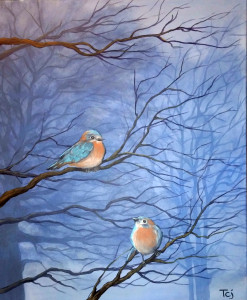 Pair of Birds_2014_acrylic_20x24